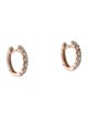 Earrings 14K Diamond Huggie Hoop Earrings