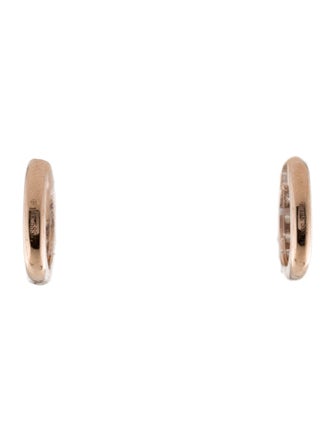 Earrings 14K Diamond Huggie Hoop Earrings