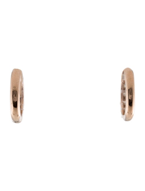 Earrings 14K Diamond Huggie Hoop Earrings