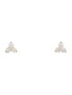 Earrings 14K Diamond Tri Stud Earrings
