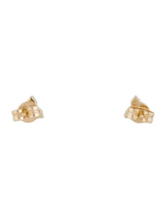 Earrings 14K Diamond Tri Stud Earrings