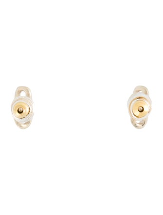Earrings 14K Mini Double Link Stud Earrings
