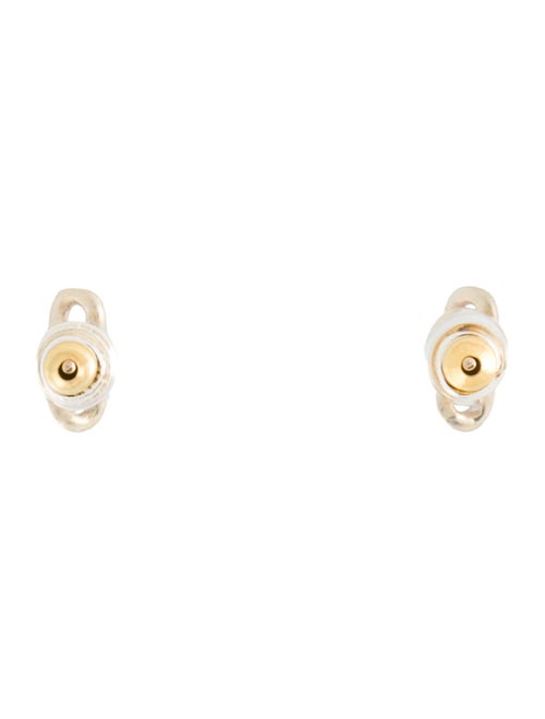 Earrings 14K Mini Double Link Stud Earrings