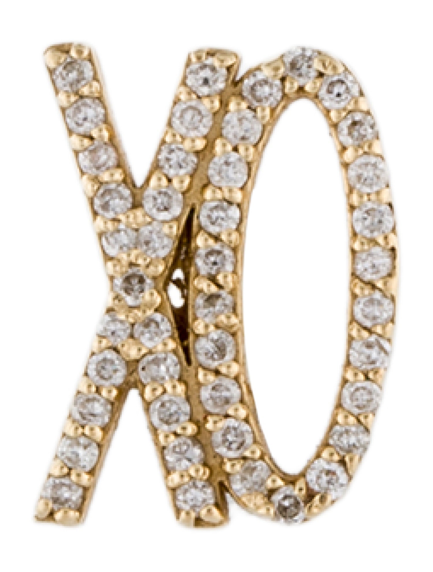 Earrings kWIT 14K Diamond 'XO' Single Stud Earring