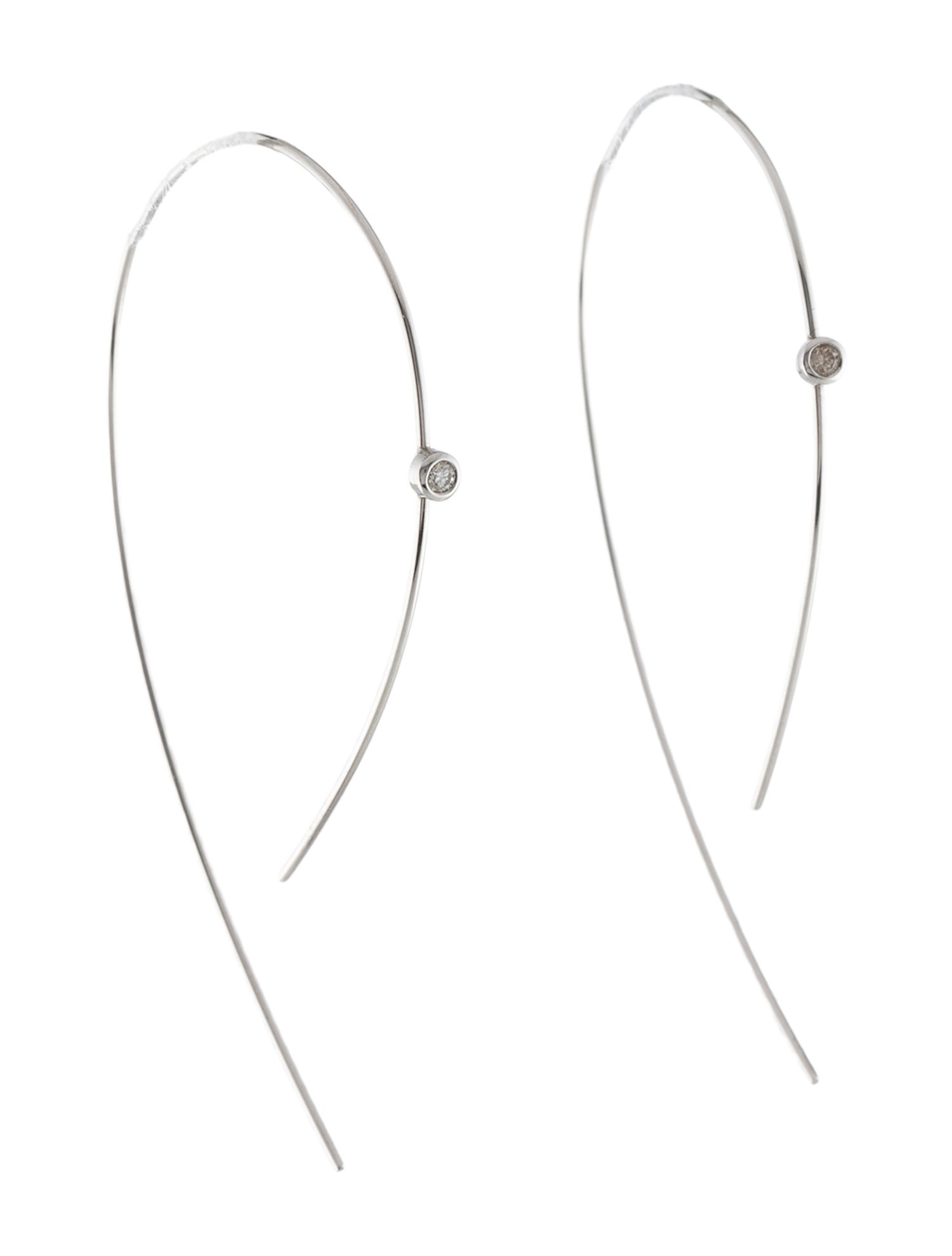 Earrings 14K Diamond Hoops
