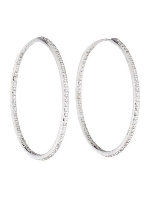 Earrings 14K 1.30ctw Diamond Hoop Earrings