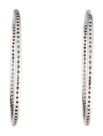 Earrings 14K 1.30ctw Diamond Hoop Earrings