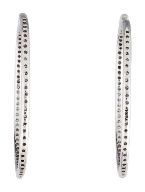 Earrings 14K 1.30ctw Diamond Hoop Earrings