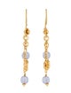 Earrings 22K Chalcedony Drop Earrings