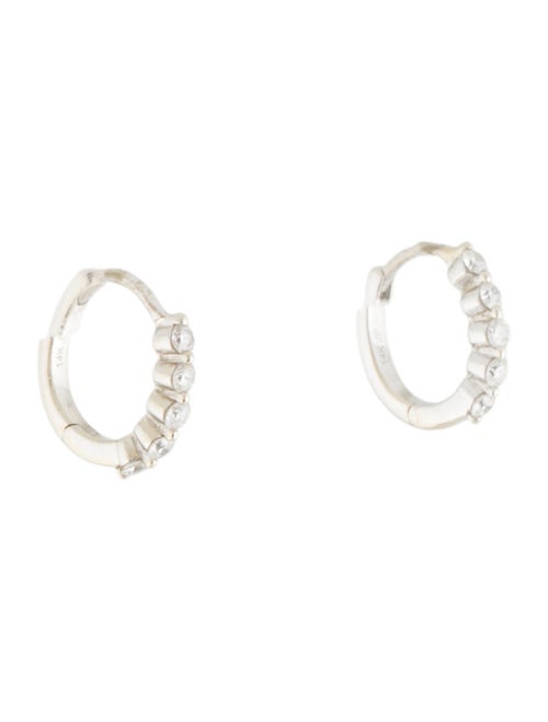 Earrings 14K Diamond Huggie Earrings