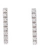 Earrings 18K Diamond Bar Stud Earrings