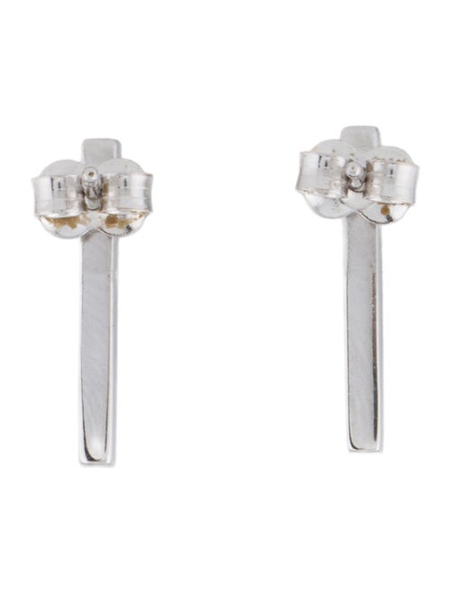 Earrings 18K Diamond Bar Stud Earrings