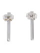 Earrings 18K Diamond Bar Stud Earrings