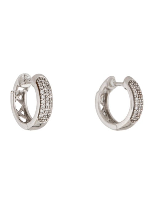 Earrings 14K Diamond Huggie Earrings