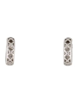 Earrings 14K Diamond Huggie Earrings