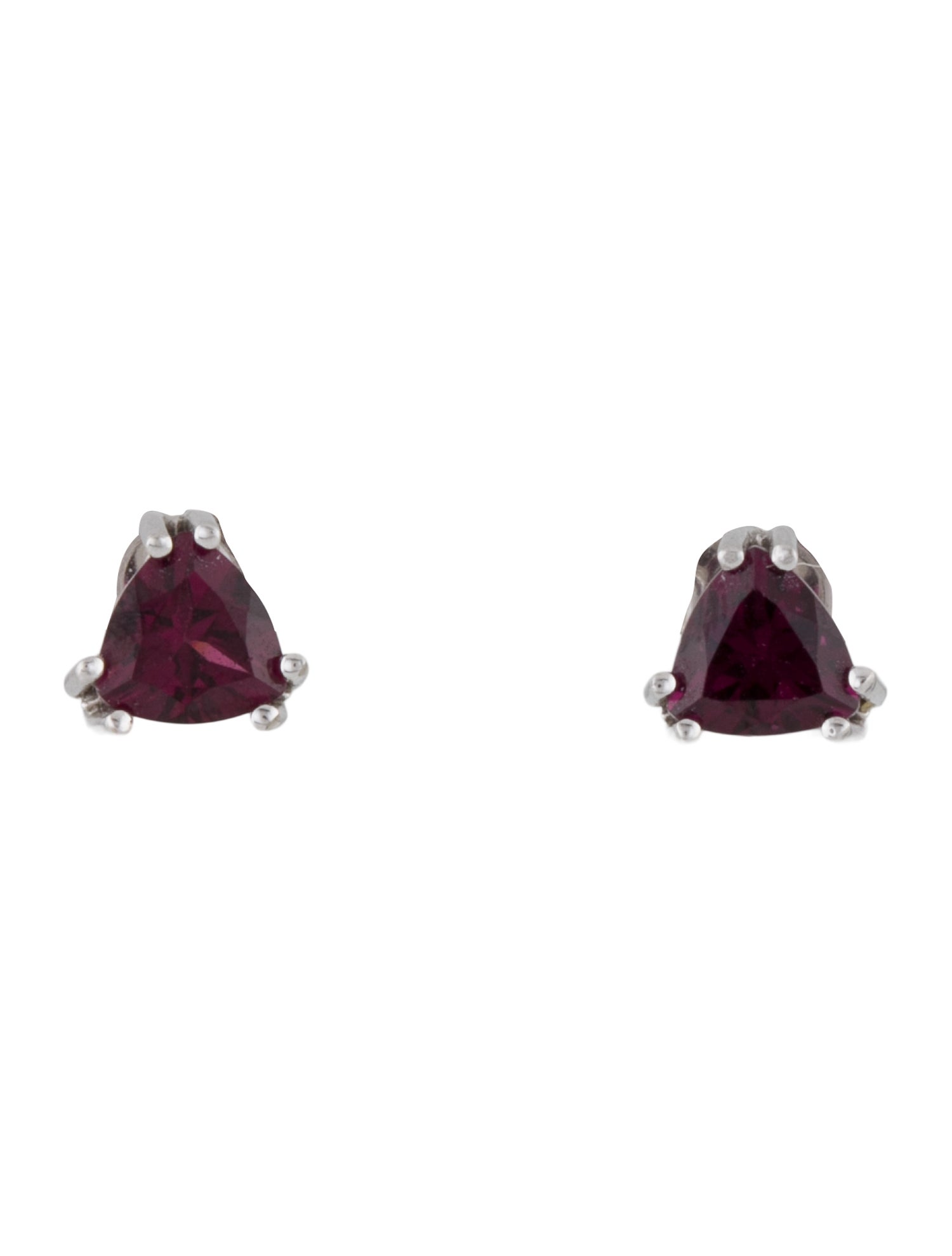 Earrings 14K 2.20ctw Rhodolite Garnet Stud