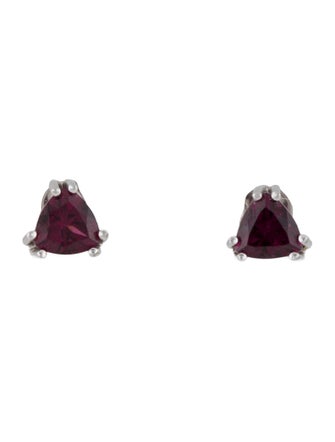 Earrings 14K 2.20ctw Rhodolite Garnet Stud Earrings