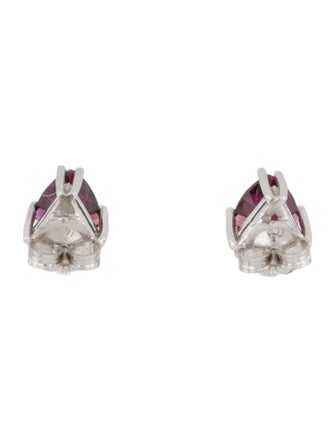Earrings 14K 2.20ctw Rhodolite Garnet Stud Earrings