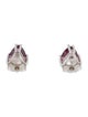 Earrings 14K 2.20ctw Rhodolite Garnet Stud Earrings