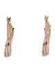 Earrings 14K Tri-Color Hoop Earrings