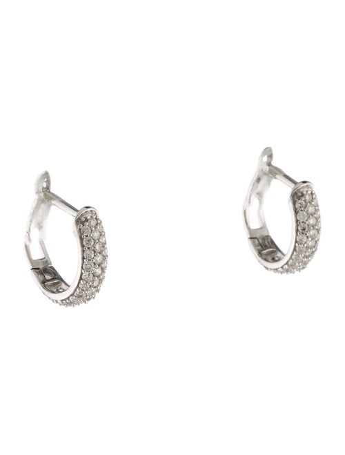 Earrings 18K Diamonds Huggie Earrings