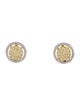 Earrings 14K Diamond Circle Stud Earrings