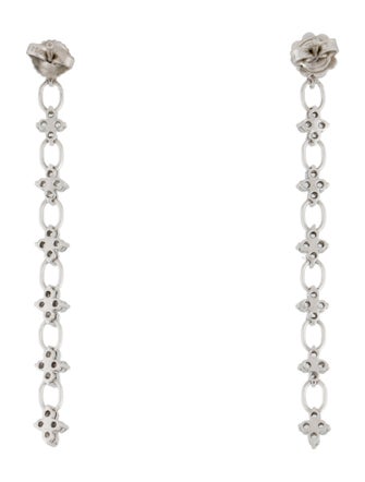 Earrings 18K 1.05ctw Topaz & Diamond Drop Earrings