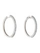 Earrings 18K 1.2ctw Aquamarine Hoop Earrings