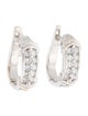 Earrings 14K Diamond Huggie Hoop Earrings