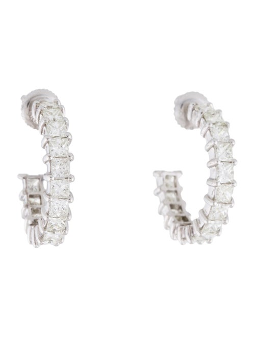 Earrings 14K 4.50ctw Diamond Hoop Earrings