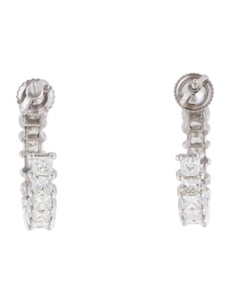 Earrings 14K 4.50ctw Diamond Hoop Earrings