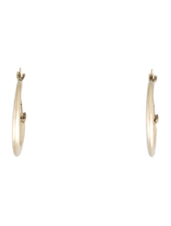 Earrings 10K Huggie Hoop Earrings