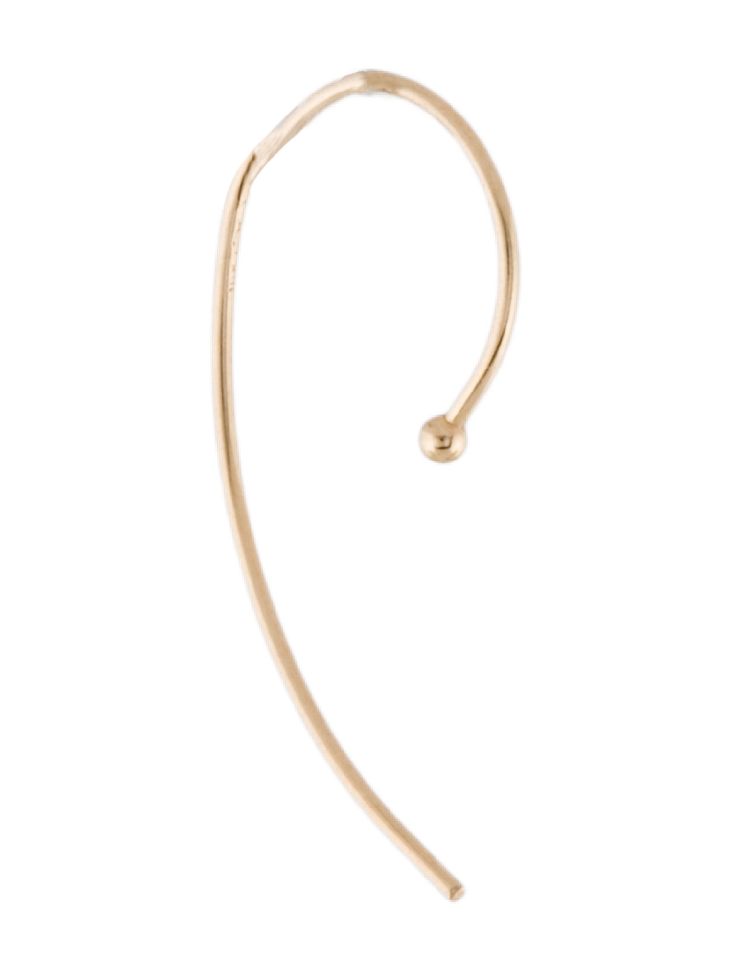 Earrings 14K Threader Hoop Single Earring