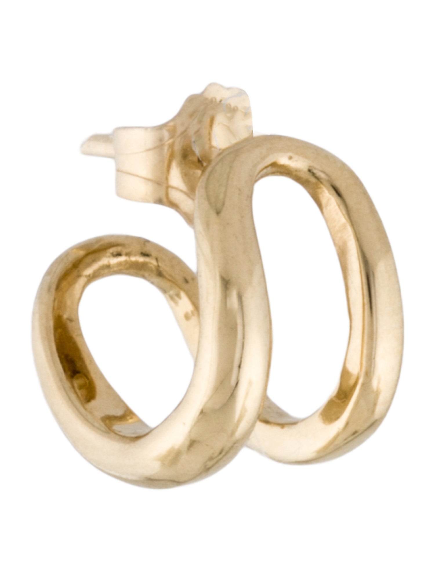 Earrings 14K Double Hoop Single Earring