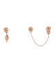 Earrings 14K Diamond Chain Duo Stud Earrings