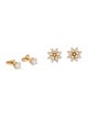 Earrings 14K Diamond Stud Earrings w/ 14K Diamond Earring Enhancers