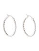 Earrings 14K Diamond Inside/Outside Hoop Earrings