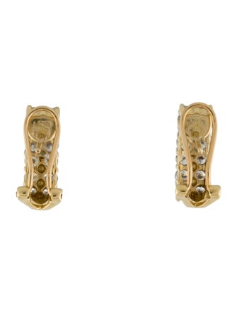 Earrings 14K 1.71ctw Diamond Huggie Clip-On Earrings