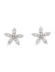 Earrings 18K Diamond Flower Stud Earrings