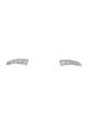 Earrings 14K Diamond Row Stud Earrings