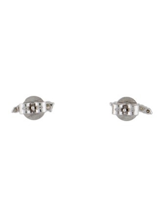 Earrings 14K Diamond Row Stud Earrings