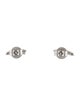 Earrings 14K Diamond Row Stud Earrings