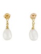 Earrings 18K Pearl & Diamond Drop Earrings