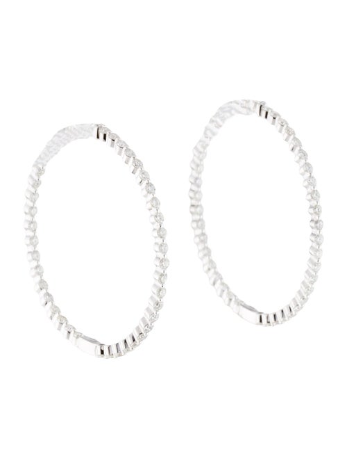 Earrings 14K 3.76ctw Diamond Hoop Earrings