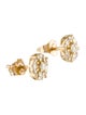 Earrings 14K Diamond Cluster stud Earrings