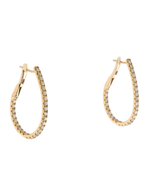 Earrings 14K 1.62ctw Diamond Inside-Out Hoop Earrings