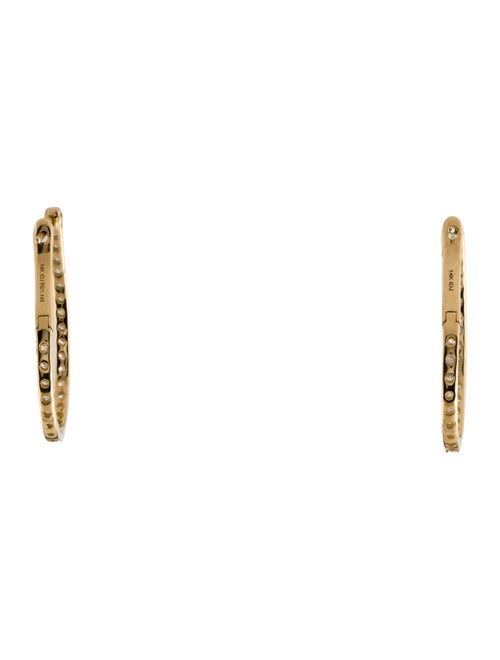 Earrings 14K 1.62ctw Diamond Inside-Out Hoop Earrings