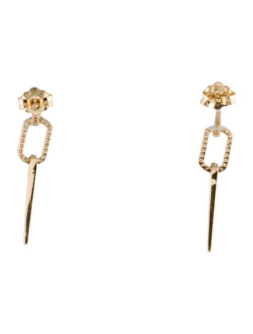 Earrings 14K Diamond Link Drop Earrings