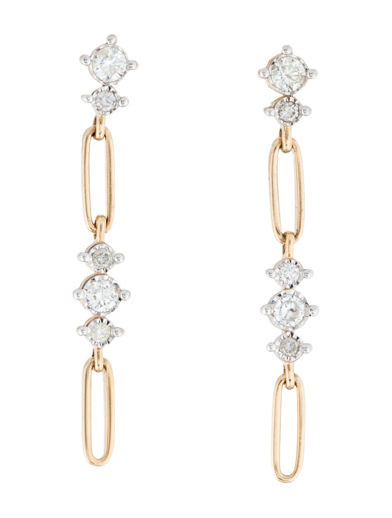 Earrings 14K Diamond Drop