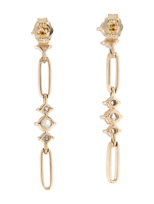 Earrings 14K Diamond Drop Earrings